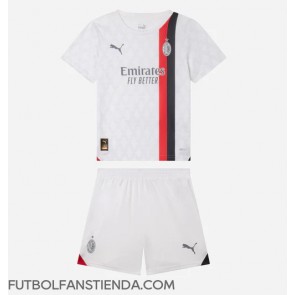 AC Milan Segunda Equipación Niños 2023-24 Manga Corta (+ Pantalones cortos)